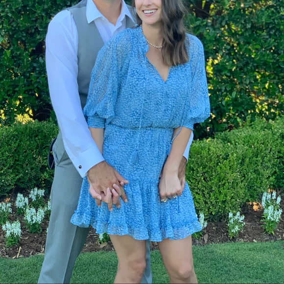 Baby Blue LOVESTITCH Dress Medium ~ worn once! - Picture 2 of 9